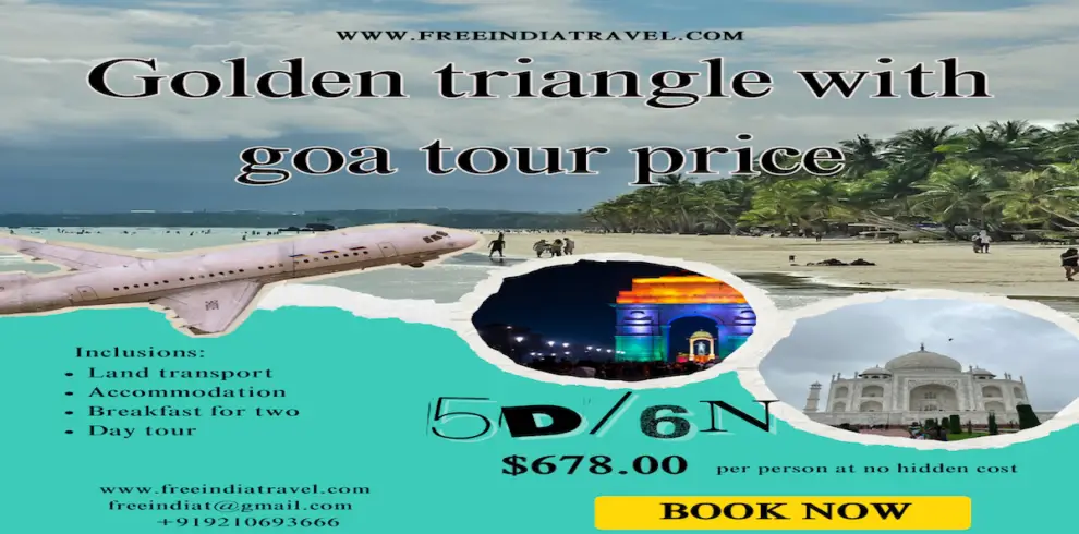 Golden triangle with goa tour price